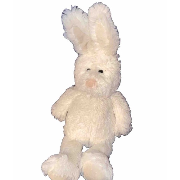 Pottery Barn Kids PBK White Easter Bunny Rabbit Soft Plush Stuffed Animal 2009‎ - Picture 1 of 16